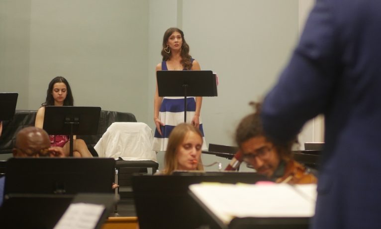 Featured image for “Alumni and students perform side-by-side in new opera world premiere”