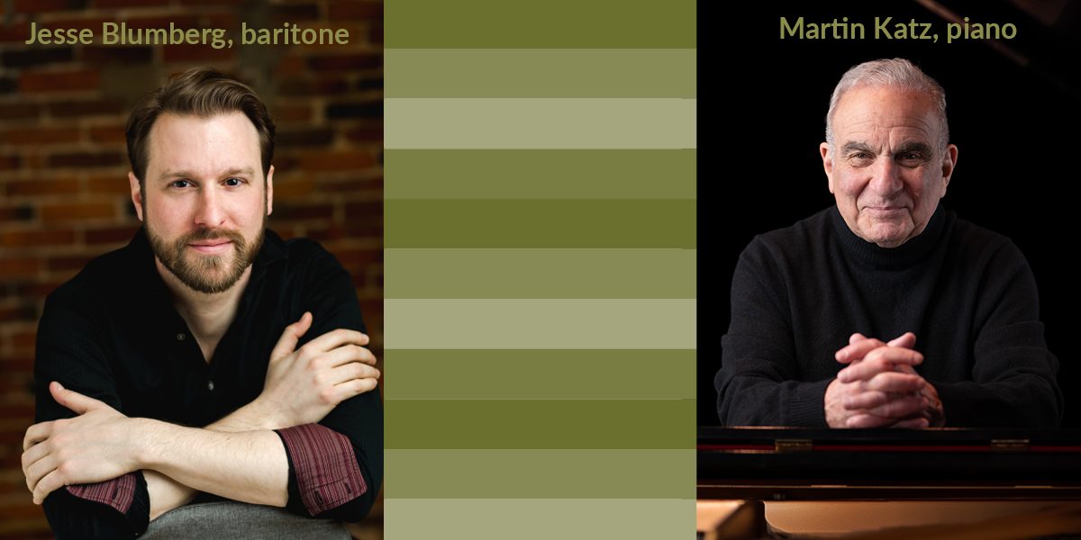 Master Class: Jesse Blumberg, baritone and Martin Katz, piano
